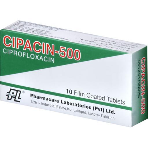 Cipacin tablet 500 mg 10's