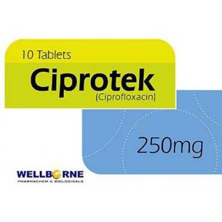 CIPROTEK 250mg Tablet 10s