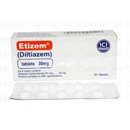 Etizem tablet 30 mg 30's