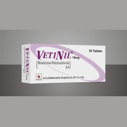 Vetinil tablet 16 mg 30's