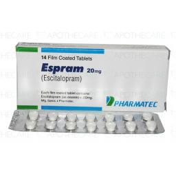 Espram tablet 20 mg 14's