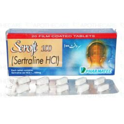 Seroft tablet 100 mg 20's