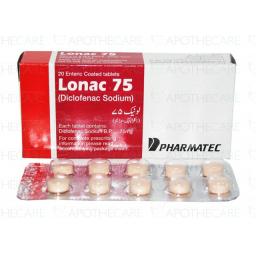 Lonac tablet 75 mg 2x10's