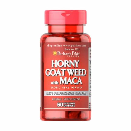Puritans Pride Horny Goat Weed with Maca 500 mg / 75 mg 60 Capsules